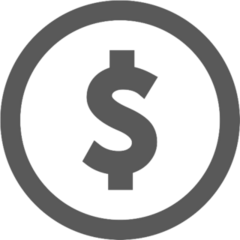Dollar Sign Icon Sticker