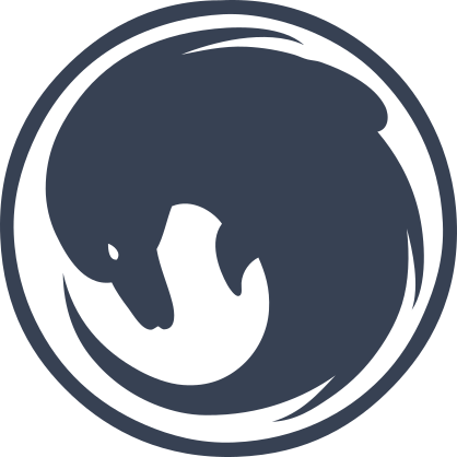 Dolphin In Circle Sticker