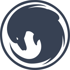 Dolphin In Circle Sticker