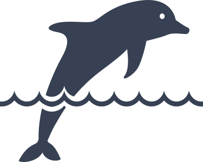 Dolphin Jumping Out Of Water Sticker