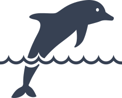 Dolphin Jumping Out Of Water Sticker