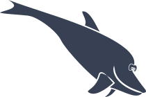 Dolphin Smiling Sticker