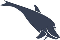 Dolphin Smiling Sticker