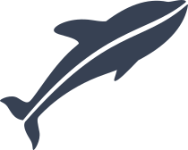 Dolphin With Line Sticker