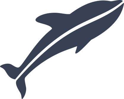 Dolphin With Line Sticker