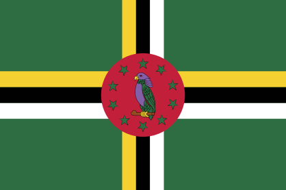 Dominica Flag Sticker