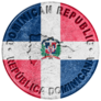 Dominican Republic Button Sticker