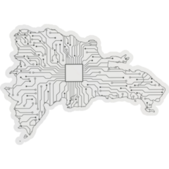 Dominican Republic Circuit Sticker