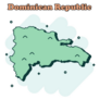 Dominican Republic Comic Sticker