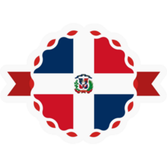 Dominican Republic Emblem Sticker