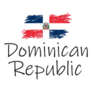 Dominican Republic Flag Text Sticker