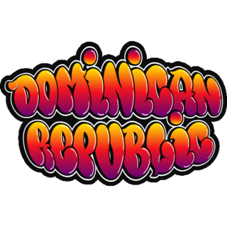 Dominican Republic Graffiti Sticker