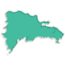 Dominican Republic Green Map Sticker