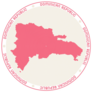 Dominican Republic Red Logo Sticker