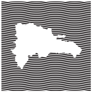 Dominican Republic Trippy Sticker