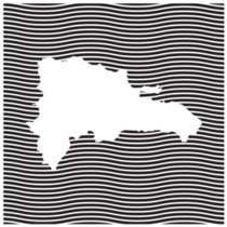 Dominican Republic Trippy Sticker