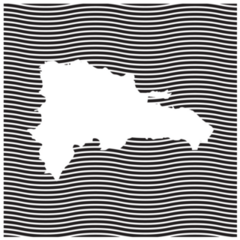 Dominican Republic Trippy Sticker