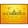 Dominican Skyline Sticker