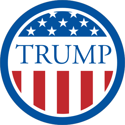 Donald Trump Circle Stickers