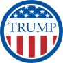 Donald Trump Circle Stickers