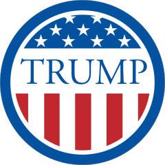 Donald Trump Circle Stickers