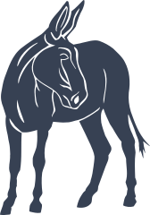 Donkey Mule Sticker