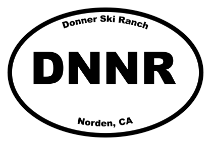 Donner Ski Ranch Oval Sticker