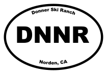 Donner Ski Ranch Oval Sticker