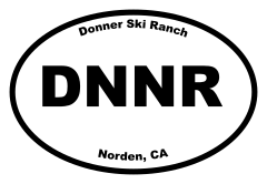 Donner Ski Ranch Oval Sticker