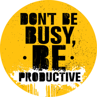 Dont Be Busy Be Productive Sticker