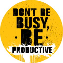 Dont Be Busy Be Productive Sticker