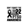 Don’t Forget The 22 Ptsd Awareness Sticker