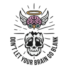 Dont Let Your Brain Go Blank Sticker