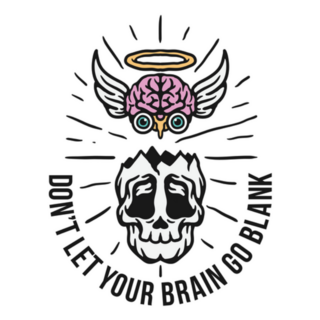 Dont Let Your Brain Go Blank Sticker