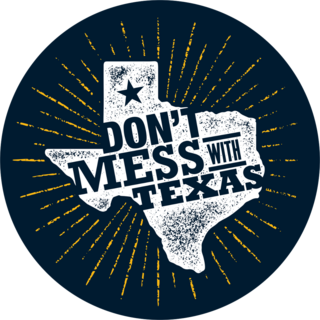 Don’t Mess With Texas Circle Sticker