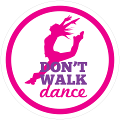 Dont Walk Dance Circle Sticker