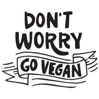 Dont Worry Go Vegan Lifestyle Sticker 