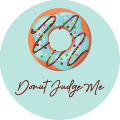 Donut Judge Me Slogan Illustration Sticker