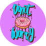 Donut Worry Street Art Style Sticker