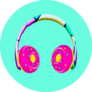Donuts Headphones Sticker 