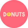 Donuts Text Sticker