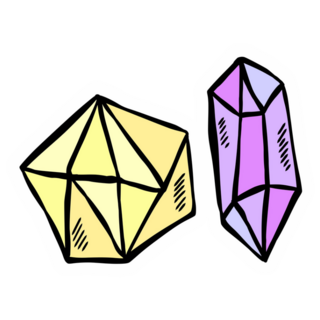 Doodle Crystals Sticker