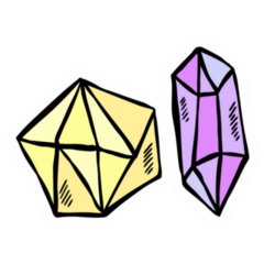 Doodle Crystals Sticker