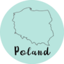 Doodle Freehand Map Sketch Of Poland Cute Sticker