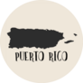 Doodle Freehand Map Sketch Of Puerto Rico Sticker