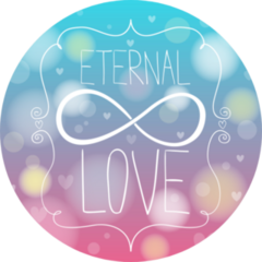 Doodle Hands Making Infinity Symbol Eternal Love Sticker