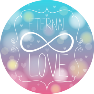 Doodle Hands Making Infinity Symbol Eternal Love Sticker