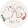 Doodle Hands Making Infinity Symbol Infinite Love Sticker