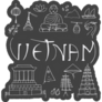 Doodle Icons Of Vietnam Sticker