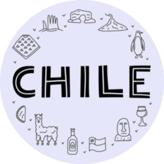 Doodle Outline Chile Icons Sticker